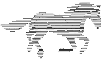 White Horse Logo Light